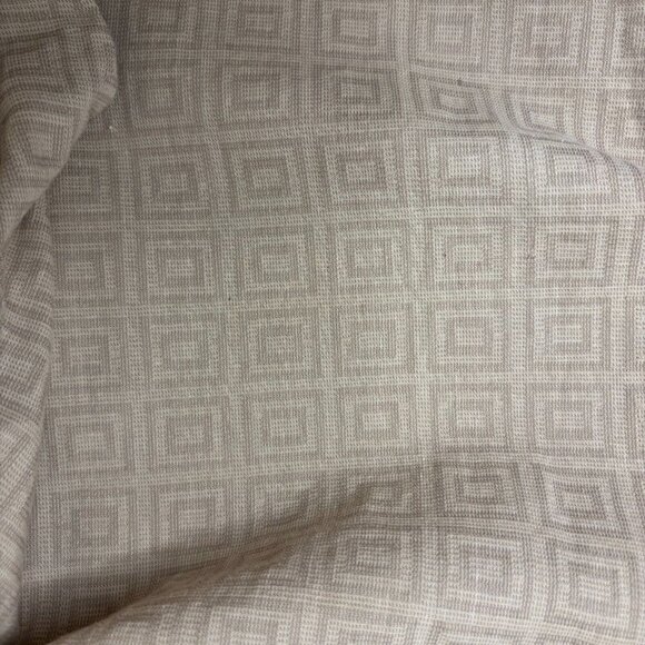 LORD & TAYLOR Casual Classic Button Up Shirt Size Medium Tan Geometric - Picture 4 of 5